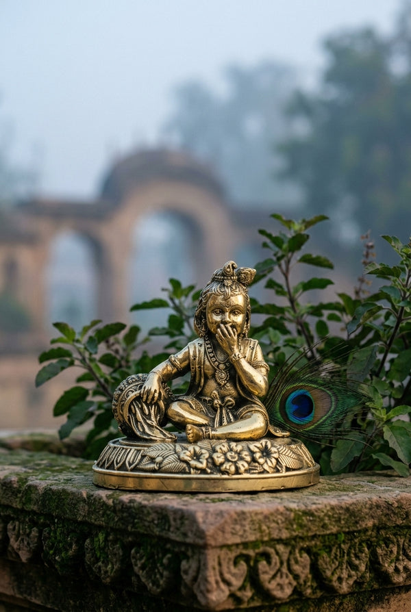 Brass Krishna Lightweight Superfine Statues