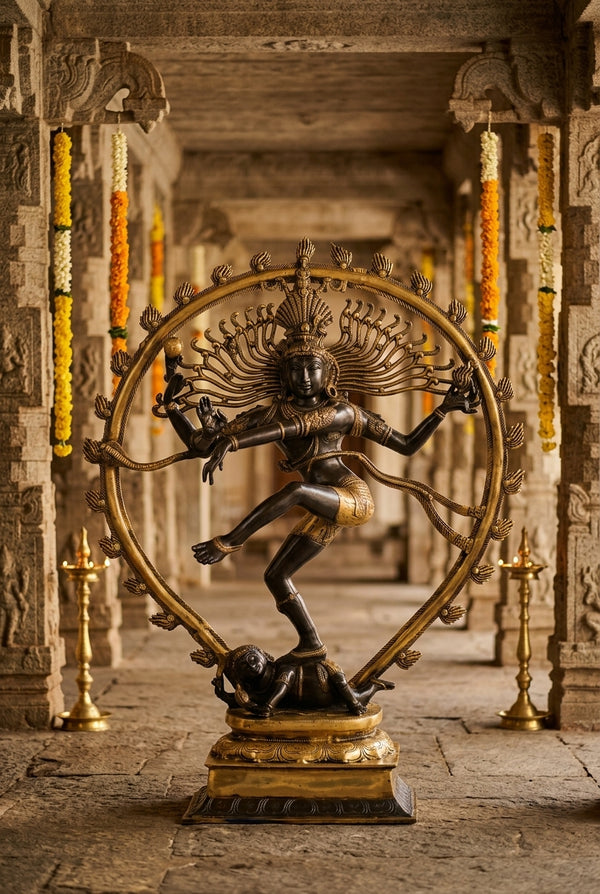 Large Brass Shiva Statues