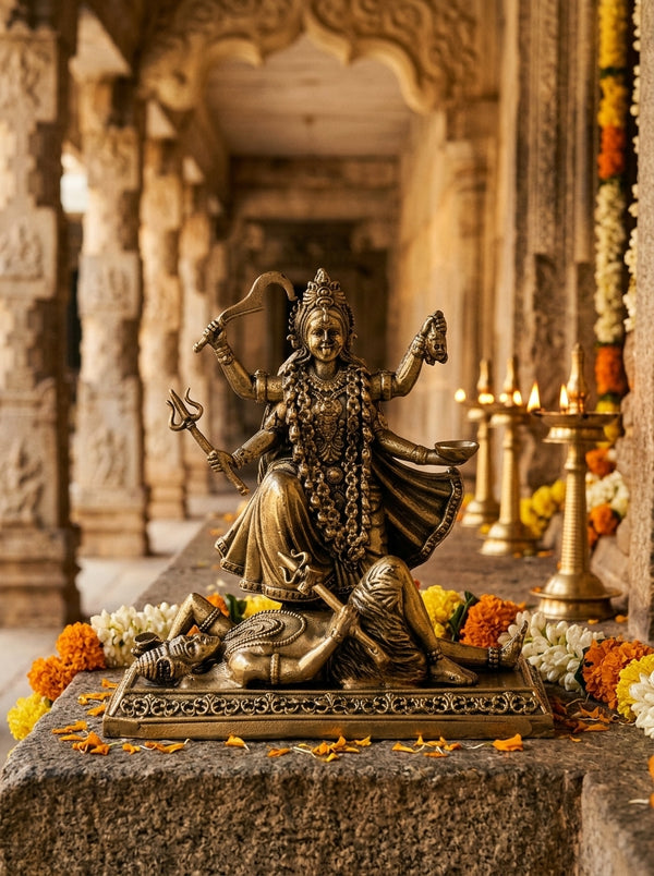 Small Brass Kali Statues
