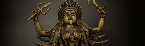 Small Brass Kali Statues