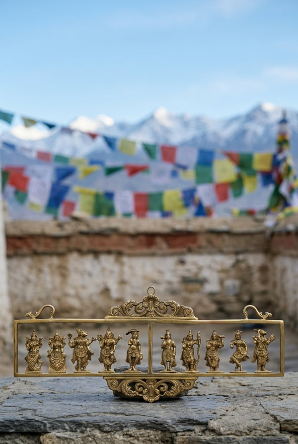 Small Brass Vishnu Statues