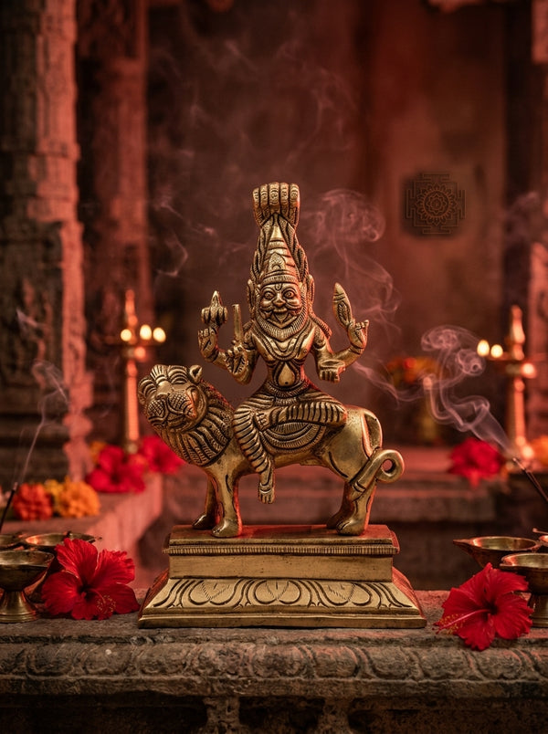 Goddess Pratyangira Brass Statues