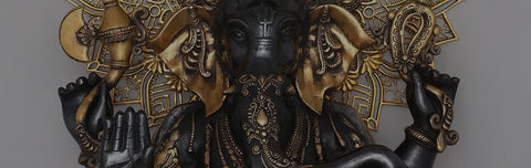 Brass Chaturbhuja Ganesha Statues