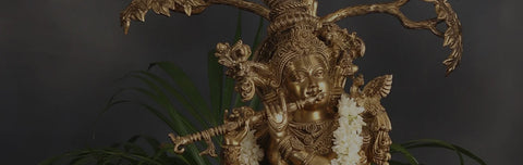 Lord Krishna Brass Statues