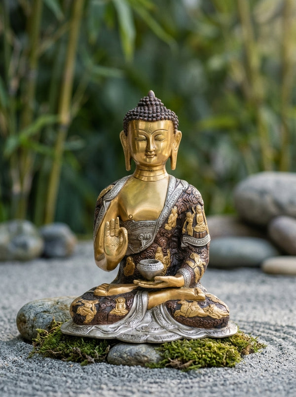 Brass Preaching Buddha Statues
