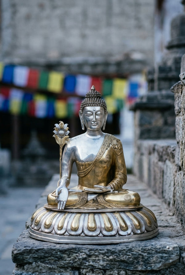 Large Brass Buddhist Statues