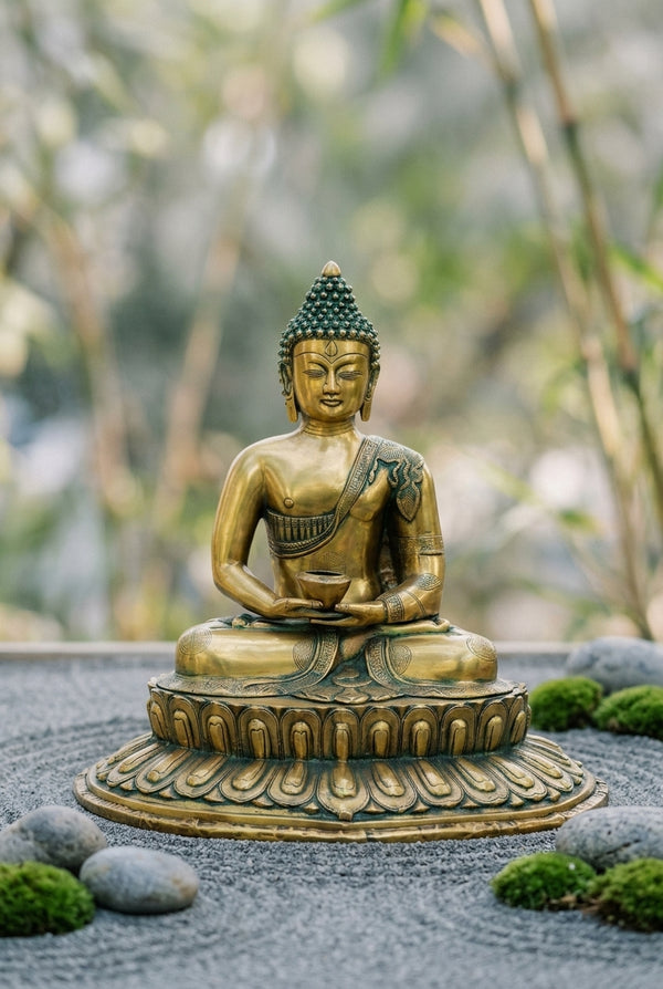 Brass Dhyana Mudra Buddha Statues