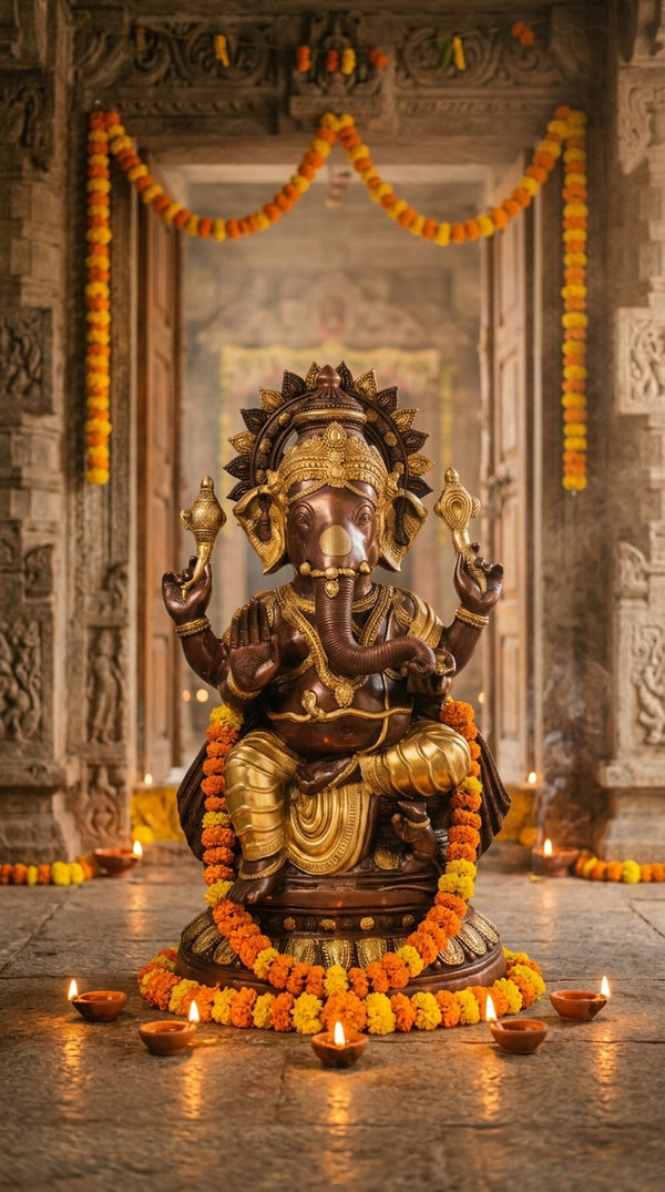 Lord Ganesha Brass Statues