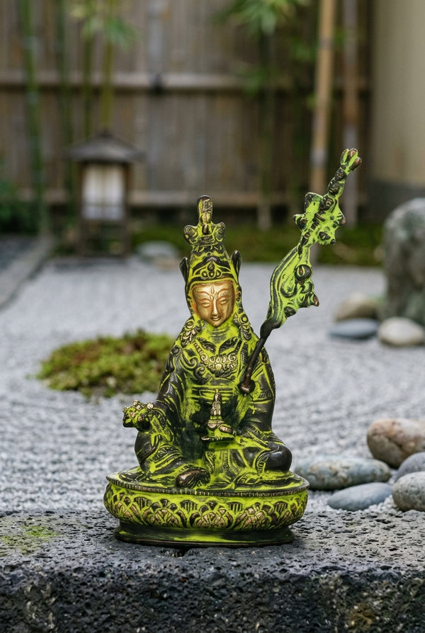 Brass Buddhist Guru Statues