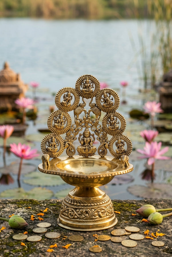 Small Brass Lakshmi Statues