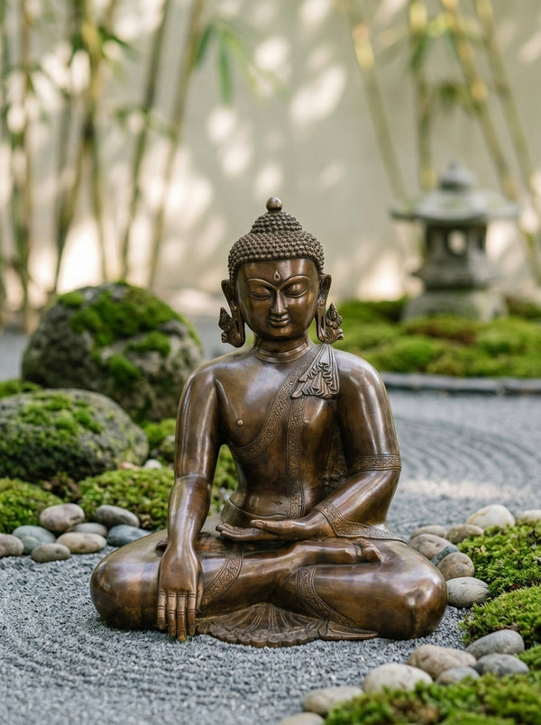 Bhumisparsha Buddha Brass Statues
