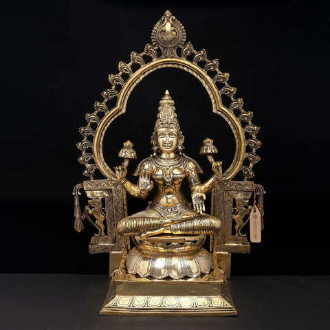 Large Brass Lakshmi Idols