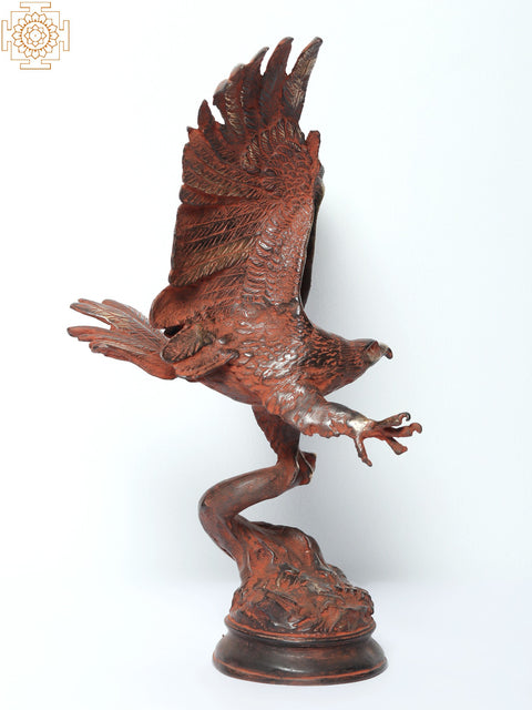 15" Brass Decorative Eagle Figurine | Home Decor