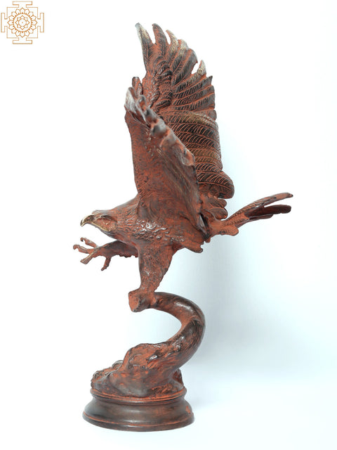 15" Brass Decorative Eagle Figurine | Home Decor