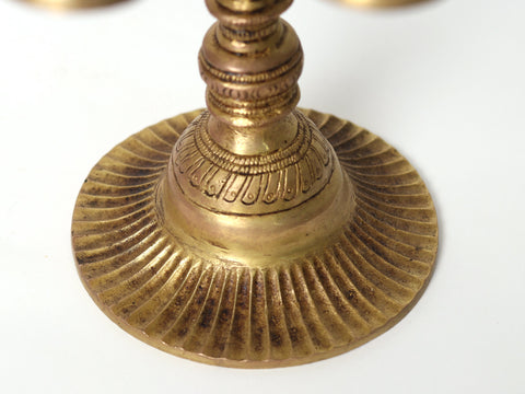 15" Brass Urli Stand with Dangling Bells