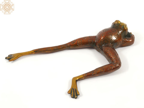 9" Brass Decorative Frog | Table Decor