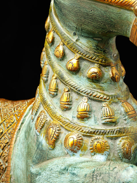 17" Brass Decorative Horse Figurine | Home Decor