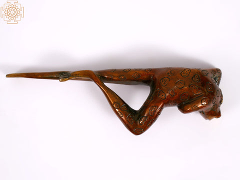 9" Brass Resting Frog | Home Decor