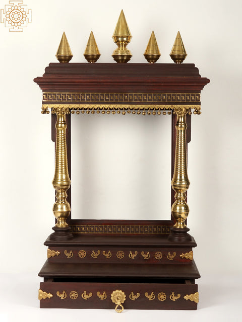 39" Large Designer Temple with Dangling Ghungroos