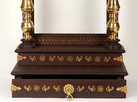 39" Large Designer Temple with Dangling Ghungroos