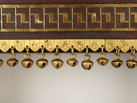 39" Large Designer Temple with Dangling Ghungroos