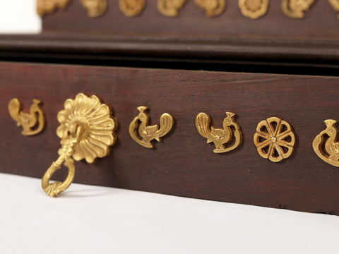 39" Large Designer Temple with Dangling Ghungroos