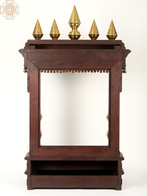39" Large Designer Temple with Dangling Ghungroos