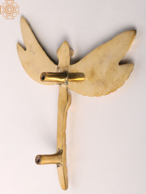 6" Brass Dragonfly Door Handle