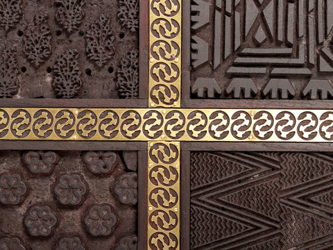 18" Decorative Swastik Design Wall Panel