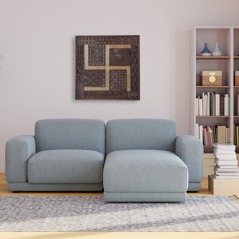 18" Decorative Swastik Design Wall Panel