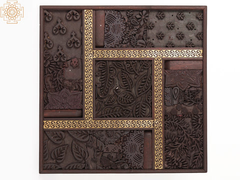 18" Square Shape Wood Panel | Wall Decor