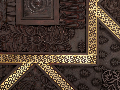 21" Wood Carved Panel | Wall Hanging