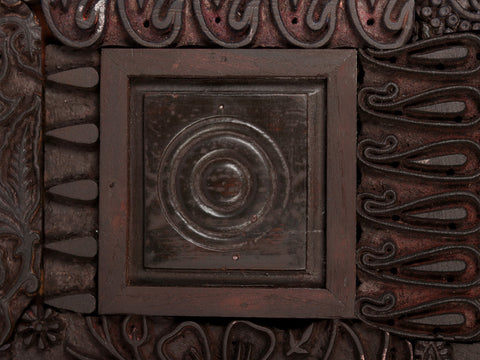 21" Wood Carved Panel | Wall Hanging
