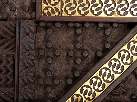 21" Wood Carved Panel | Wall Hanging