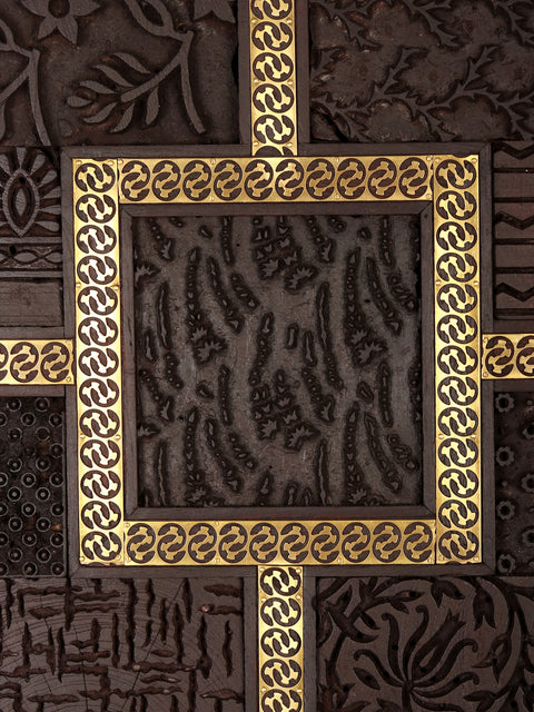 36" Large Wood Carved Wall Panel