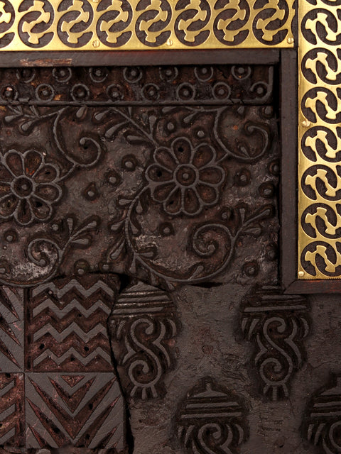 36" Large Wood Carved Wall Panel