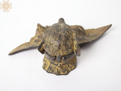 Hunting Dog Brass Inkwell | Table Decoration Items