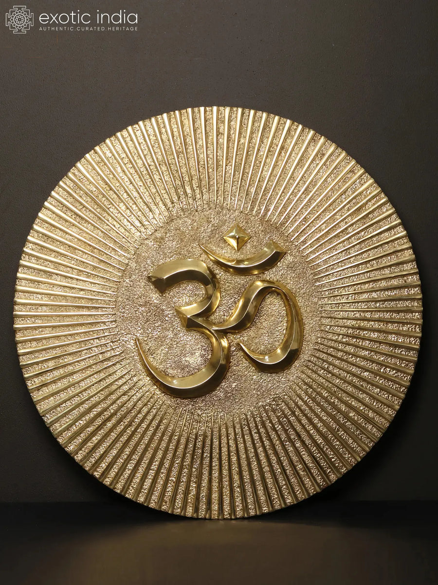 Om (AUM) Brass Wall Hanging for Home Decor
