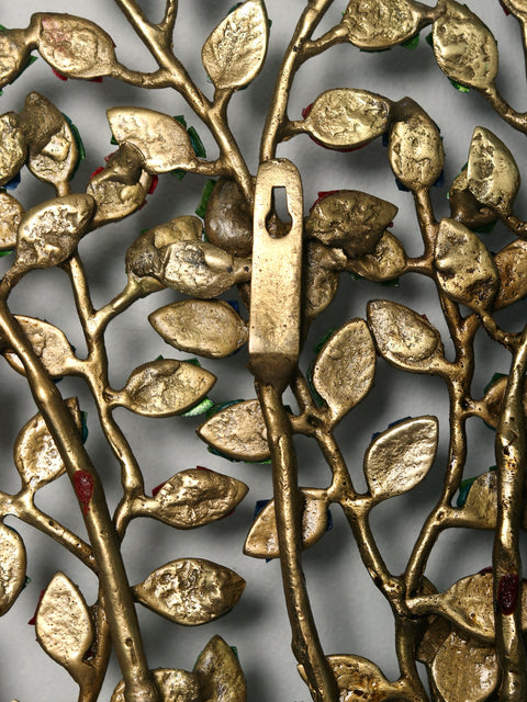27" Brass Tree with Inlay Work | Wall Hanging