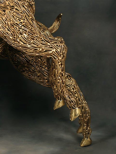 Playing Deer Family Brass