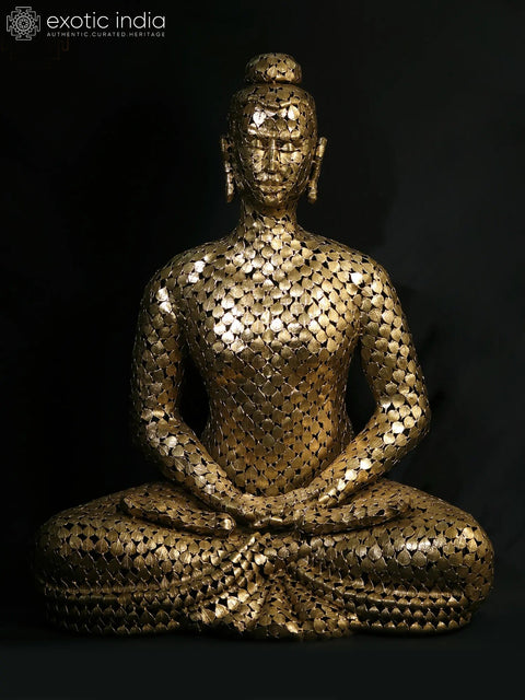 Superfine Buddha made of Leaves