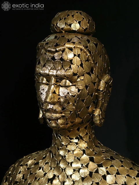 Superfine Buddha made of Leaves