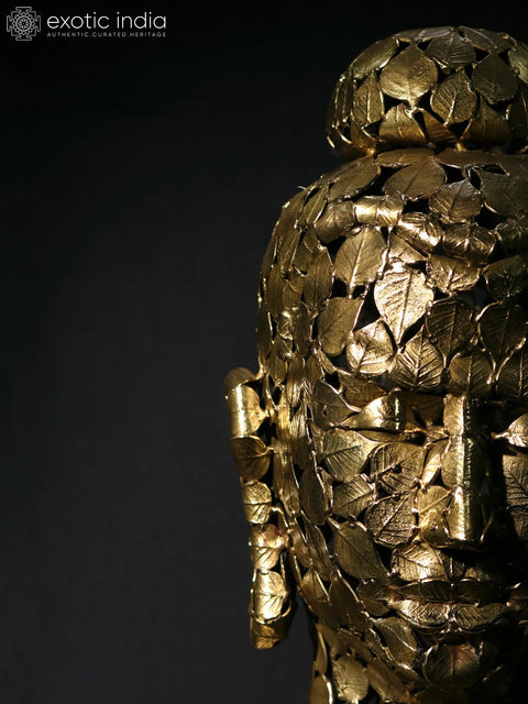 Superfine Buddha made of Leaves