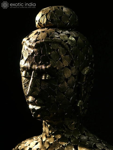Superfine Buddha made of Leaves