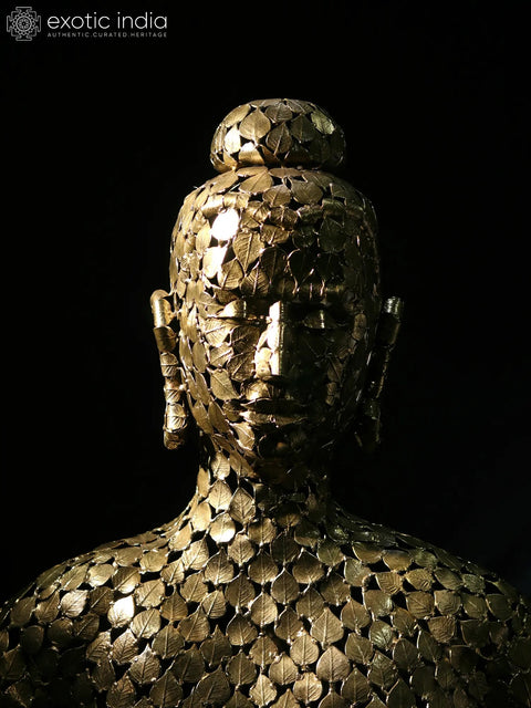 Superfine Buddha made of Leaves