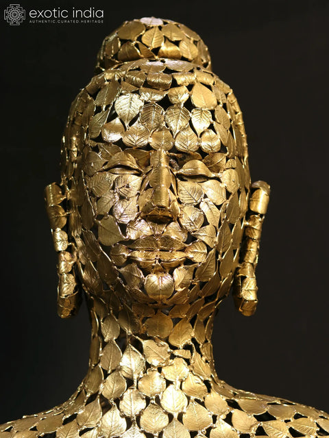 Superfine Buddha made of Leaves