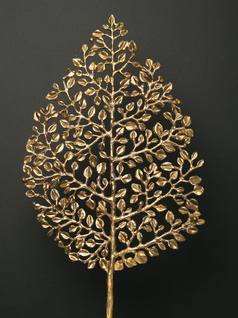 30" Brass Tree of Life with Candle Stand