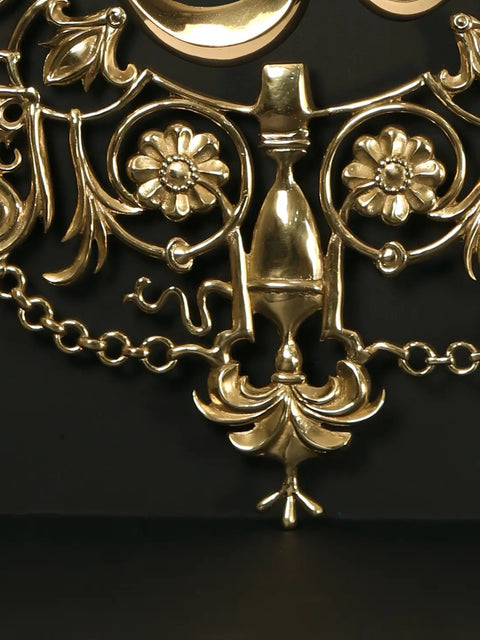 36" Superfine Brass Om (AUM) | Wall Hanging