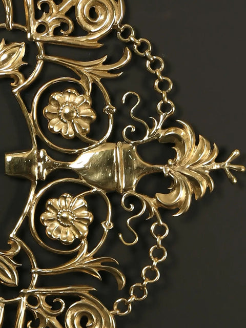 36" Superfine Brass Om (AUM) | Wall Hanging