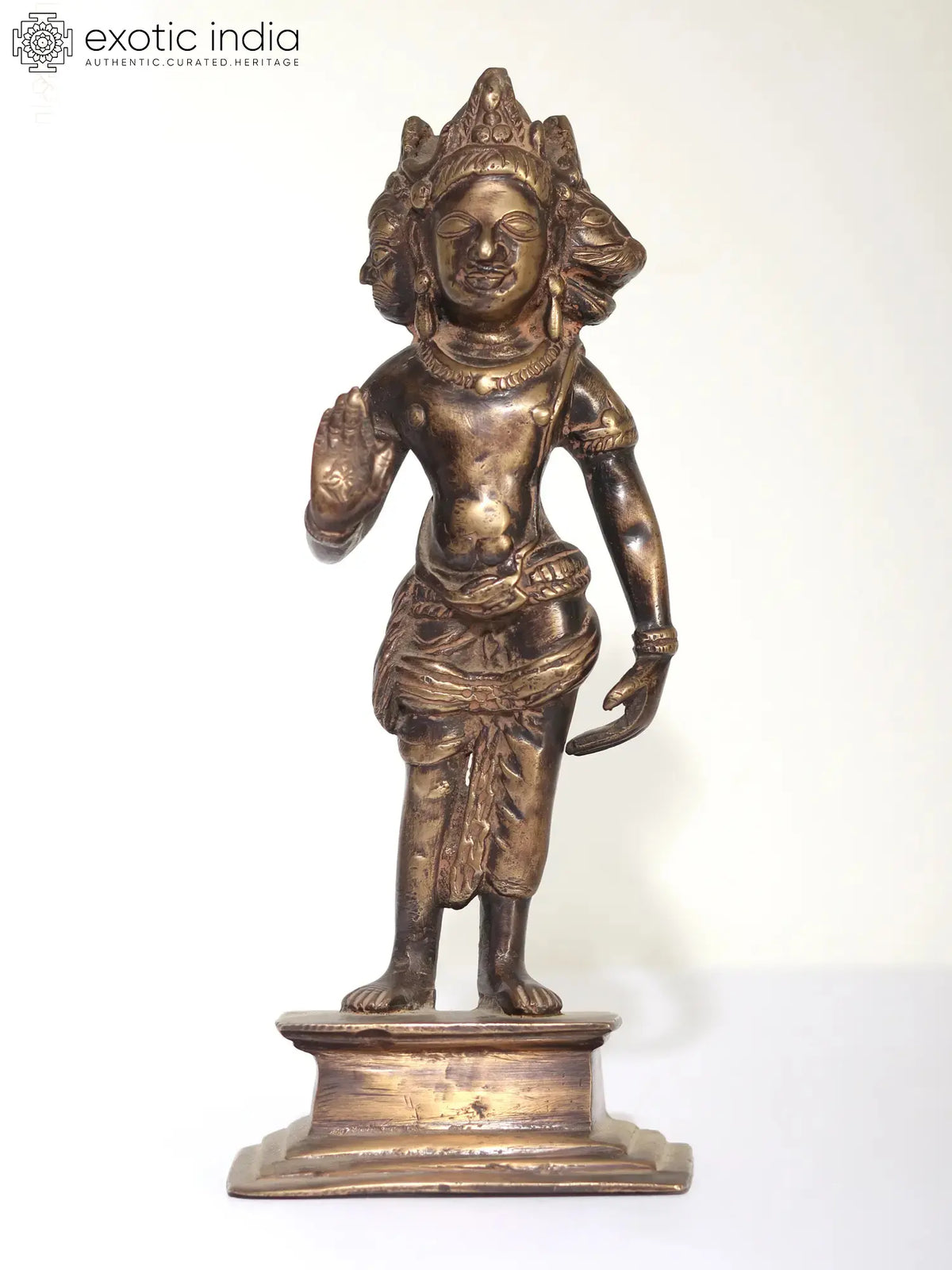9" Vaikuntha Narasimha | Brass Statue
